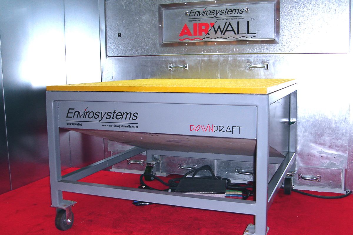 Downdraft AirWall dust collection system